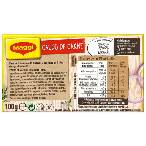 MAGGI Caldo de carne MAGGI 10 ud. 110 g.