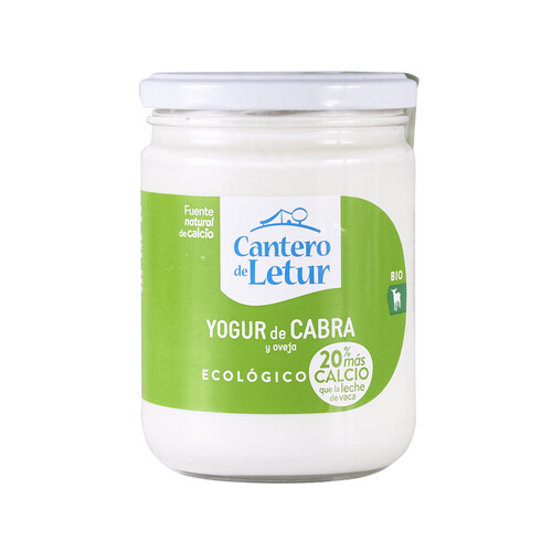 CANTERO DE LETUR Yogur de cabra ecológico CANTERO DE LETUR 420 gr.