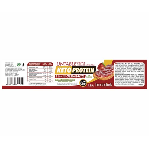 KETOPROTEIN Untable de fresa 185 gr.