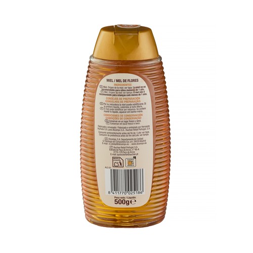 PRODUCTO ALCAMPO Miel de flores antigoteo 500 g.