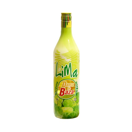 Bebida refrescante de lima DAMA DE BAZA botella de 1 l.