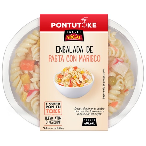 ARGAL Pontutoke Ensalada de pasta con marisco, lista para tomar 200 g.