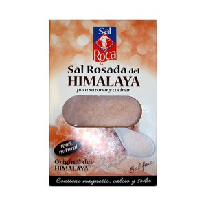 Imagen de SAL ROCA Sal rosa fina del Himalaya especial para cocinar y sazonar SAL ROCA 500 g.