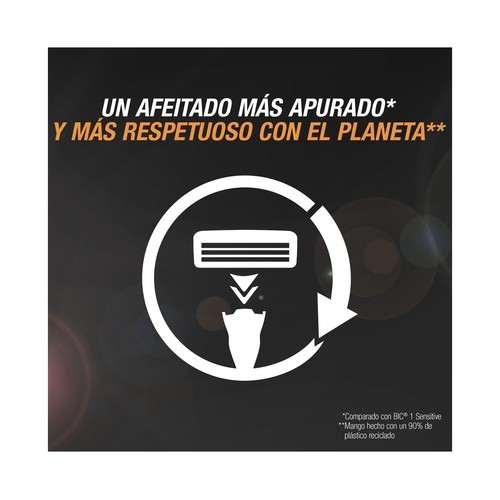 BIC Hybrid 5 flex Recambio de cuchillas de 5 hojas para maquinillas de afeitar 4 uds.