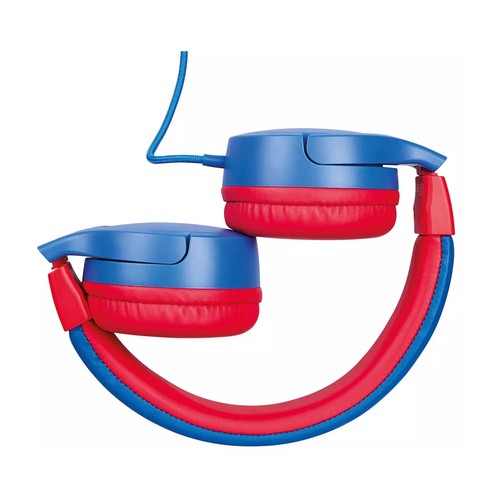Auriculares tipo diadema para niños QILIVE Q.1094 azul/rojo, con cable,