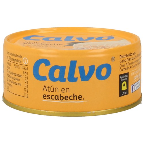 CALVO Atún en escabeche lata de 160 g.
