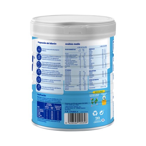 BLEMIL AR Leche en polvo de inicio desde el primer día 800 g.