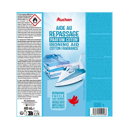 PRODUCTO ALCAMPO Facilitador de planchado en spray con perfume de algodón 400 ml