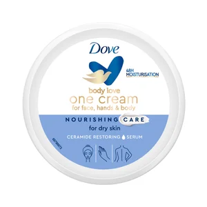 DOVE Crema de manos, cara y cuerpo para piel seca DOVE Nourishing care 250 ml.