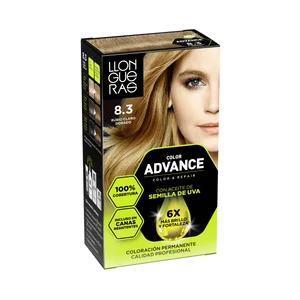 LLONGUERAS Color advance tono 8.3 rubio claro dorado Coloración capilar permanente (tinte de pelo).
