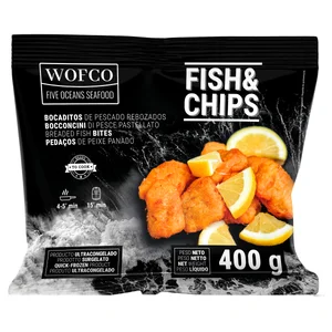 WOFCO Bocaditos de pescado rebozados 400 g. 