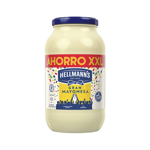 HELLMANN'S Salsa mayonesa en formato frasco  825 ml.