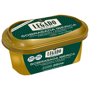 Imagen de LEGADO IBÉRICO Tarrina de sobrasada ibérica 100% natural (producto curado) 250 g.