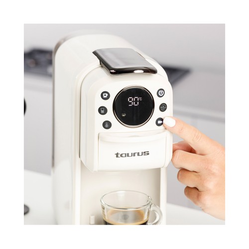 Cafetera multicápsulas TAURUS Moka Bari, 1 taza, presión 20 bares, 1400W, 0,65l capacidad de depósito de agua.