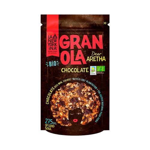 Granola bio con chocolate LA NEWYORKINA 275 g.