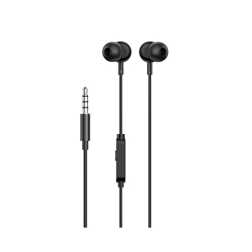Auriculares Intrauriculares de botón QILIVE Q.1337, conector jack, con microfono, color negro