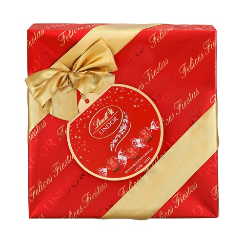 LINDT Lindor Caja de bombones de chocolate con leche 287 g.