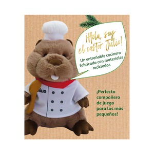 Peluche solidario Julio El Chef 28cm ONE TWO FUN ALCAMPO