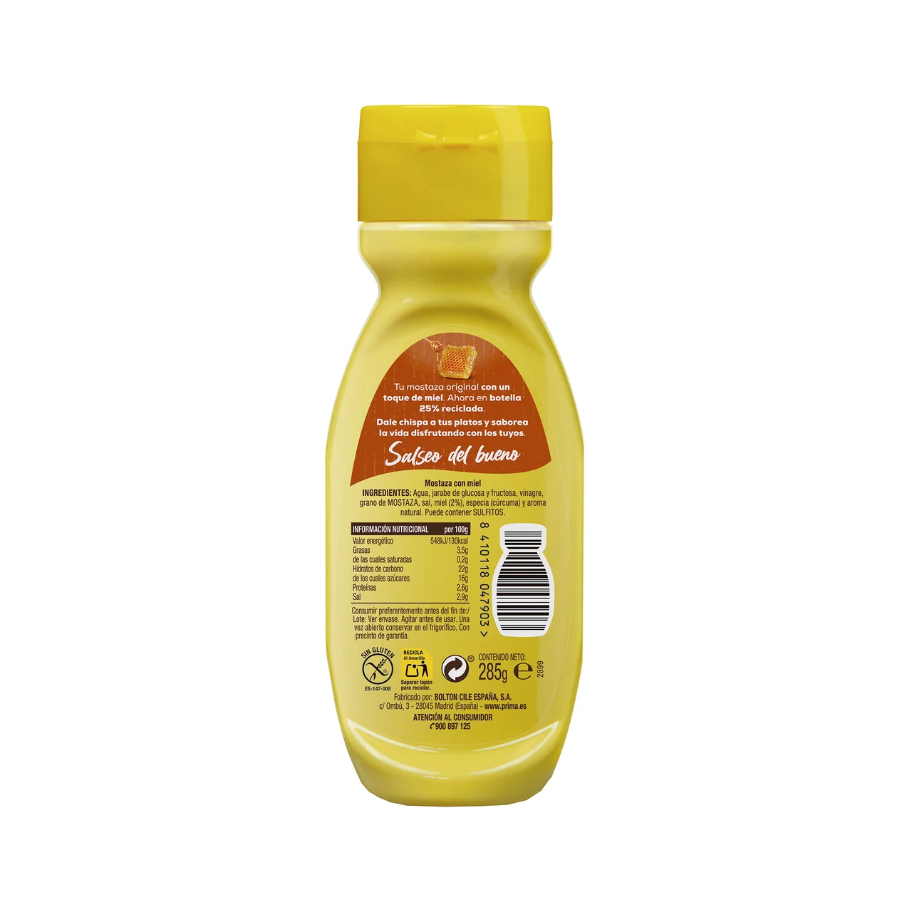 Mostaza con miel 285 gr.