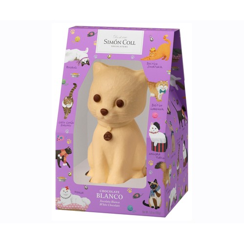 SIMON COLL Figurita de chocolate con forma de gato 165 g.
