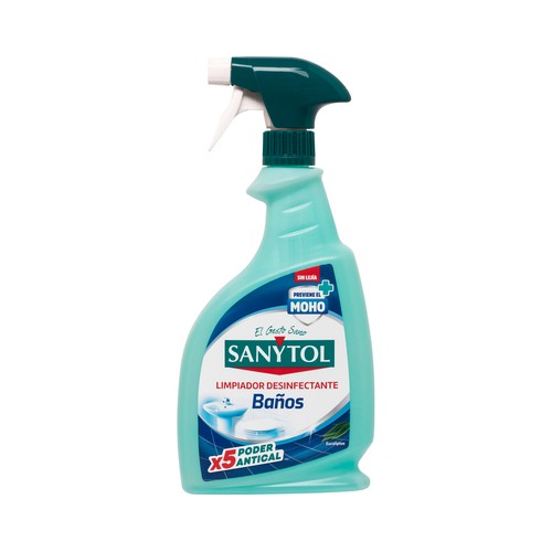 Limpiador especial para baños con desinfectante SANYTOL 750 ml.