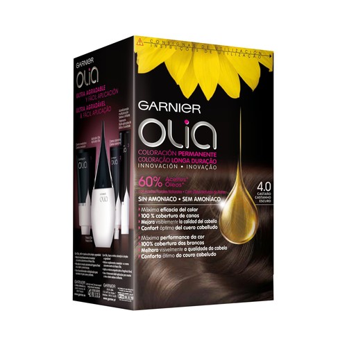 GARNIER Olia Tinte de pelo permanente color castaño 4.0.