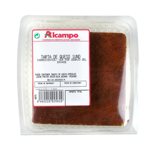 Porción de tarta de queso 150 g.