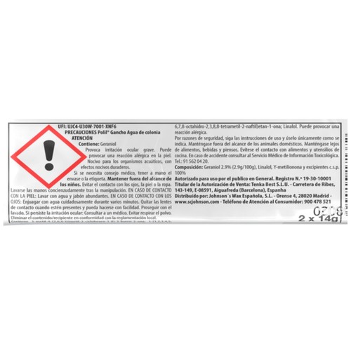 POLIL Antipolillas en colgador con aroma a colonia Raid 4 uds. x 14 g,