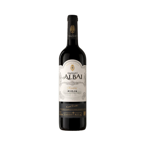 CASTILLO DE ALBAI  Vino tinto reserva con D.O. Ca. Rioja botella de 75 cl.