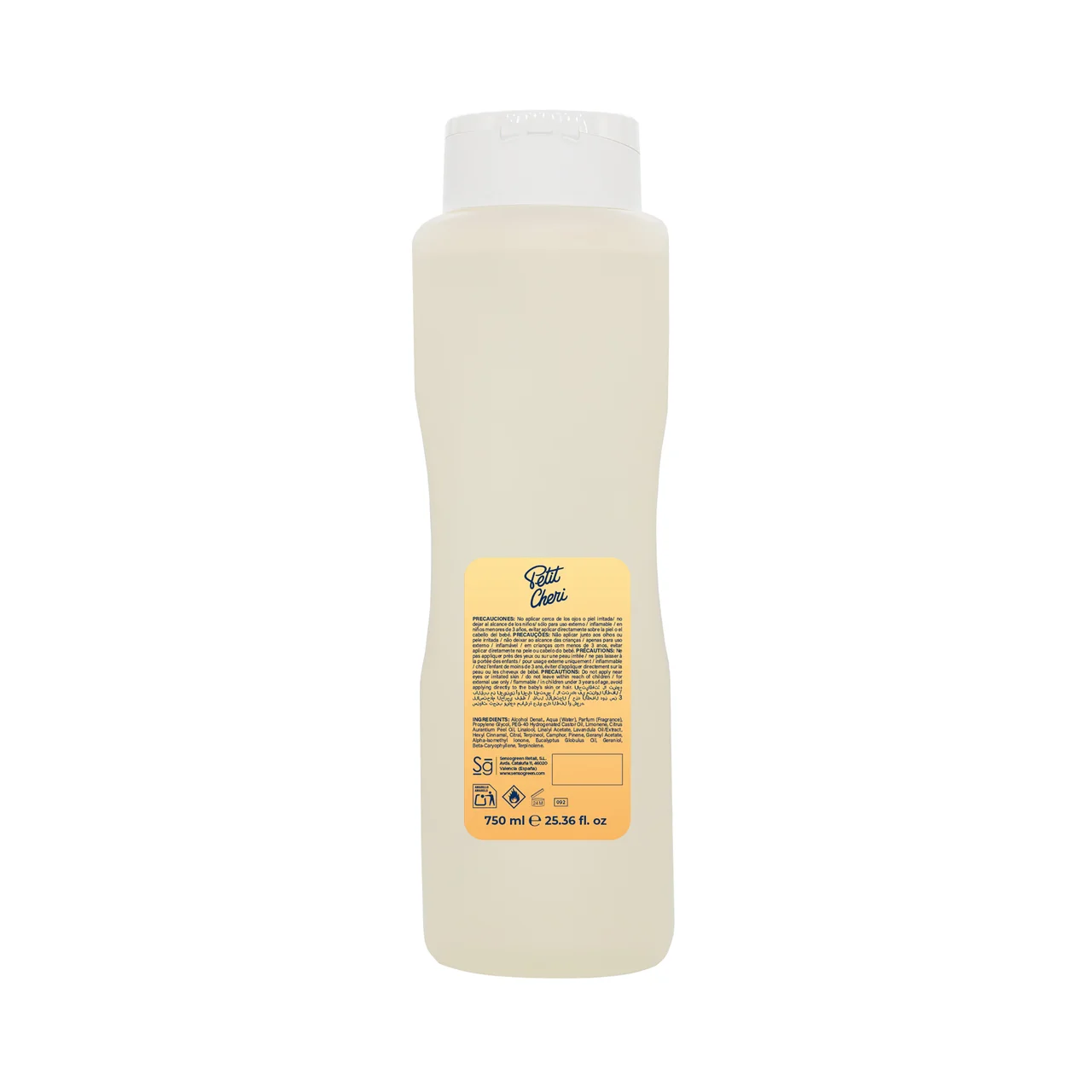 Agua de colonia suave, dermatológicamente testada 750 ml.