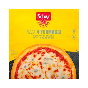 SCHÄR Pizza congelada a los 4 quesos elaborada sin gluten 415 g.