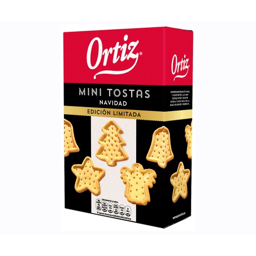 ORTIZ Mini tostas de navidad 80 g.