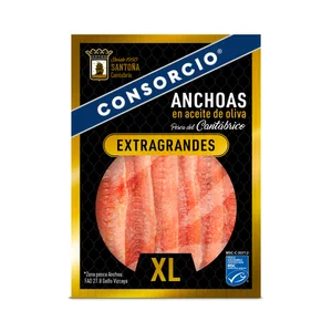 CONSORCIO Anchoas del Cantabrico serie de oro en aceite de oliva XL 50 g.