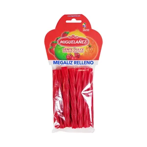 MIGUELAÑEZ Gominolas megaliz rellenas sabor a fresa bolsa 150 g.