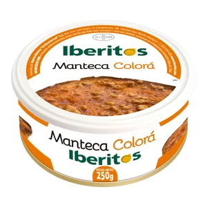 IBERITOS Manteca colorá lata de 250 g.