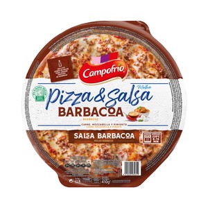 CAMPOFRÍO Pizza de carne con salsa barbacoa CAMPOFRÍO 410 g.