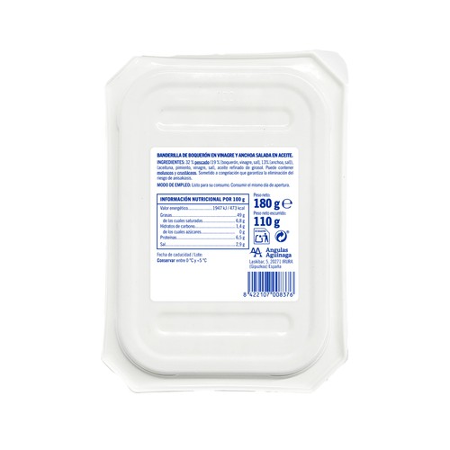 AGUINAMAR Bocadito mixto 8 uds. 110 g. 