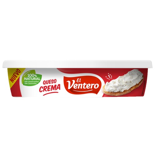 EL VENTERO Queso crema untable 100% natural 180 g.