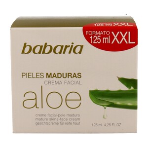 BABARIA Crema facial con aloe vera para pieles maduras BABARIA 125 ml.
