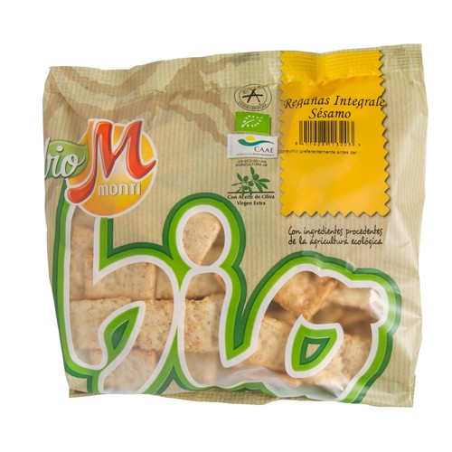 ECOMONTI Regañas Integrales con sésamo ecológico ECOMONTI 150 gr,