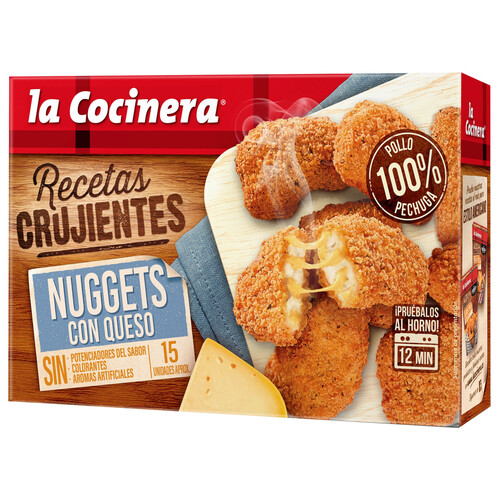 LA COCINERA Nuggets de pollo (pollo rebozado) con queso 350 g.