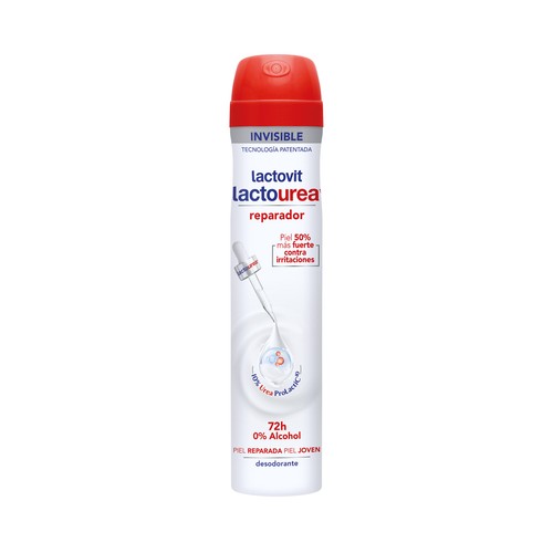 LACTOVIT Lactourea Desodorante spray para hombre antitranspirante hasta 72 horas 200 ml.