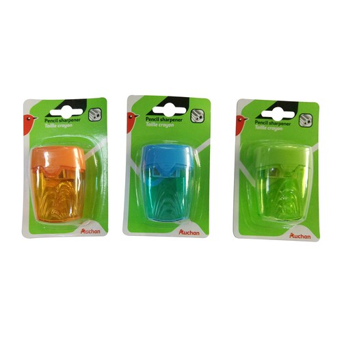 Sacapuntas Doble ConDeposito Trpte Colores ALCAMPO