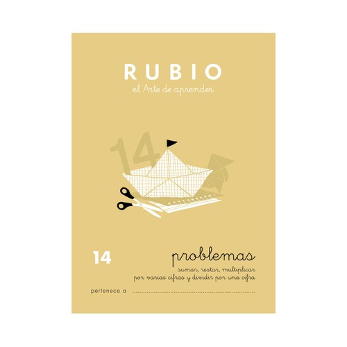 Problemas 14, sumar, restar y multiplicar por varias cifras y dividir por una, 9-10 años RUBIO.