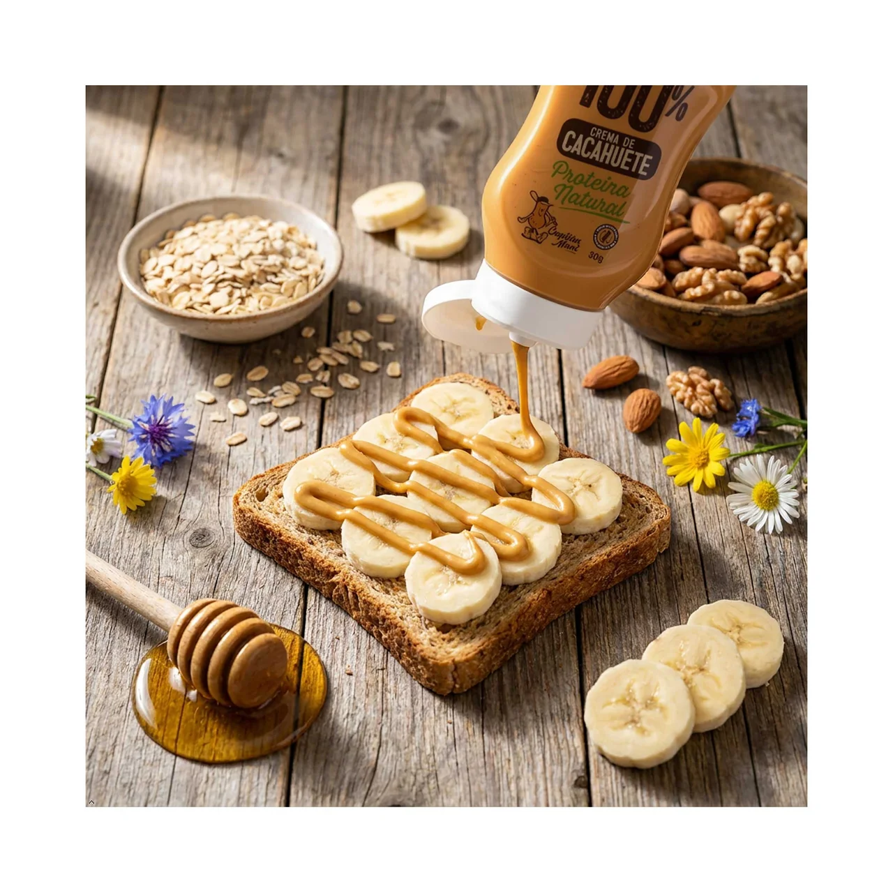 Crema de cacahuete sirve fácil 300 g.