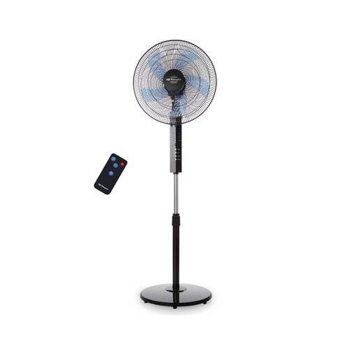 Ventilador de pie con mando a distancia ORBEGOZO SF 0244, 40W, 3 velocidades, 40cm, oscilante, temporizador.