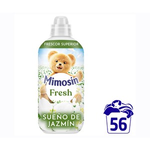 MIMOSÍN Sueño de jazmín Suavizante concentrado con potenciadores de la fragancia 1008 ml, 56 lavados.