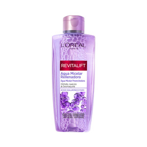L´ORÉAL PARIS Agua micelar rellenadora y anti - edad, con ácido hialurónico puro L´ORÉAL PARIS Revitalift 200 ml.