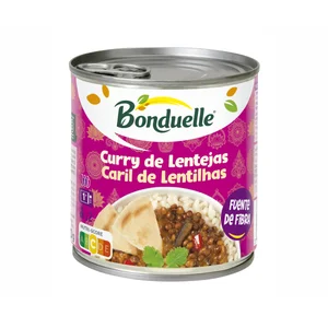 BONDUELLE Lentejas con curry 400 gr.