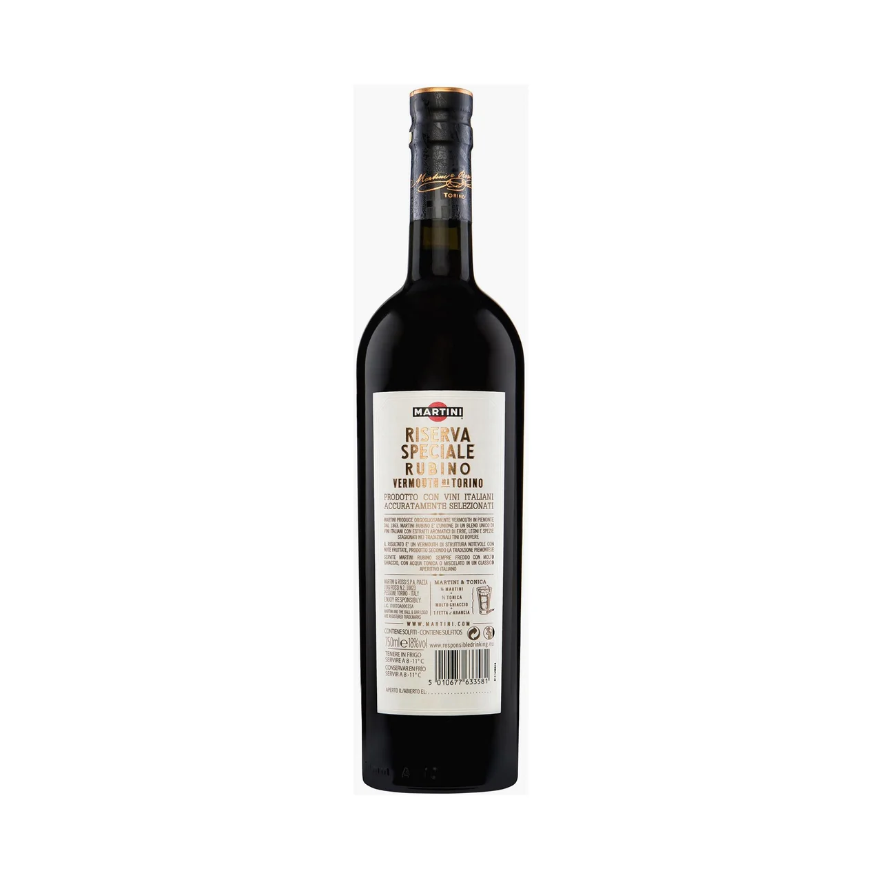 Vermut reserva speciale Rubino botella de 75 cl.